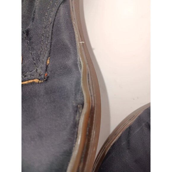 Dr Doc MARTENS HACKNEY Ankle Boots AirWair  Black Canvas Womens Sz US 6 - Picture 8 of 11